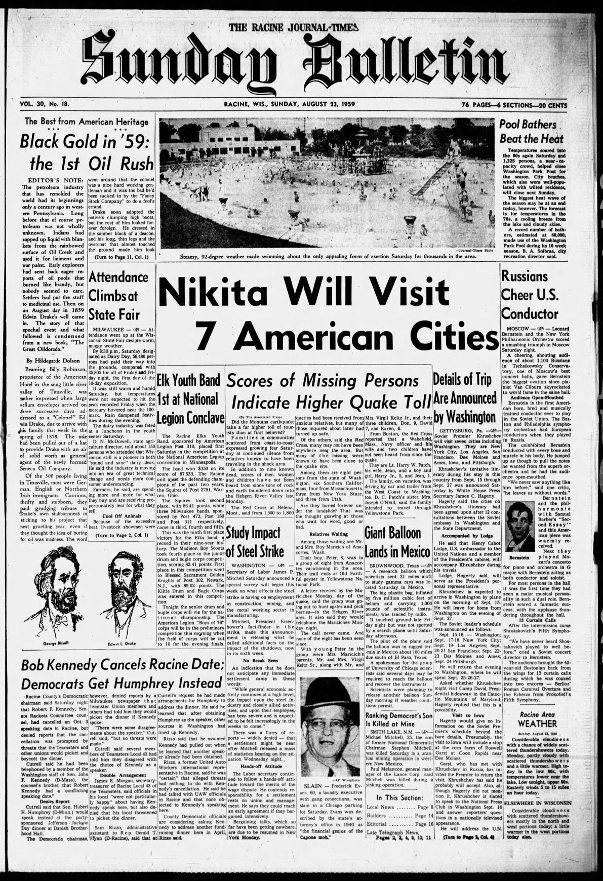 Sunday, August 23, 1959
